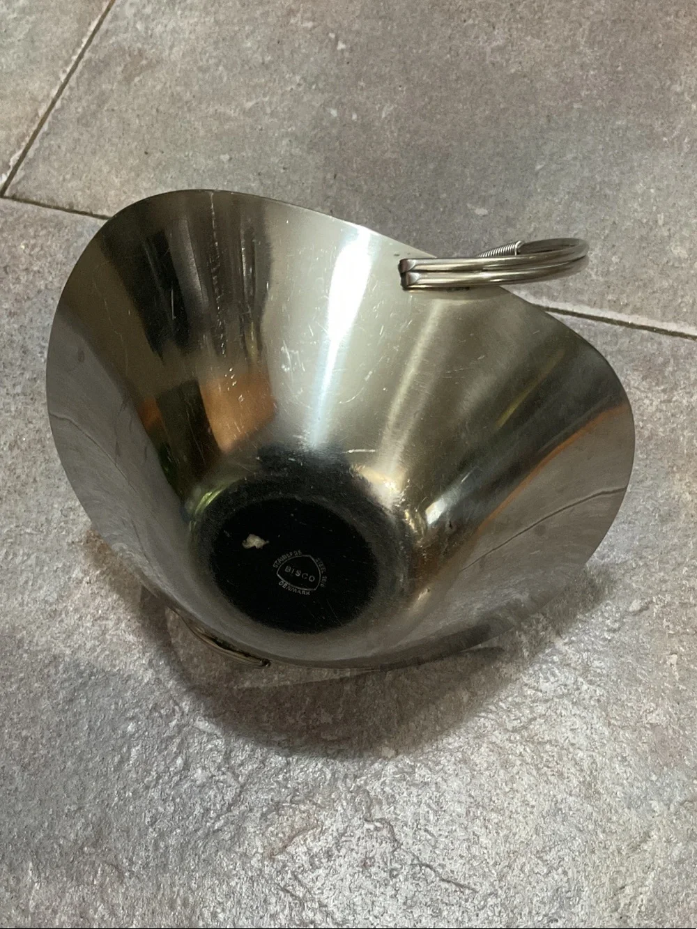 Stainless steel bowl made in Denmark